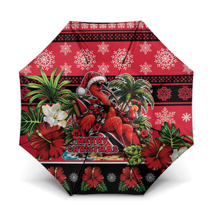 Afro-Trinidadian and Tobagonian Christmas Umbrella This Scarlet Ibis Needs A Beach Retreat