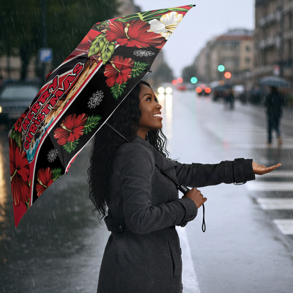 Afro-Trinidadian and Tobagonian Christmas Umbrella This Scarlet Ibis Needs A Beach Retreat