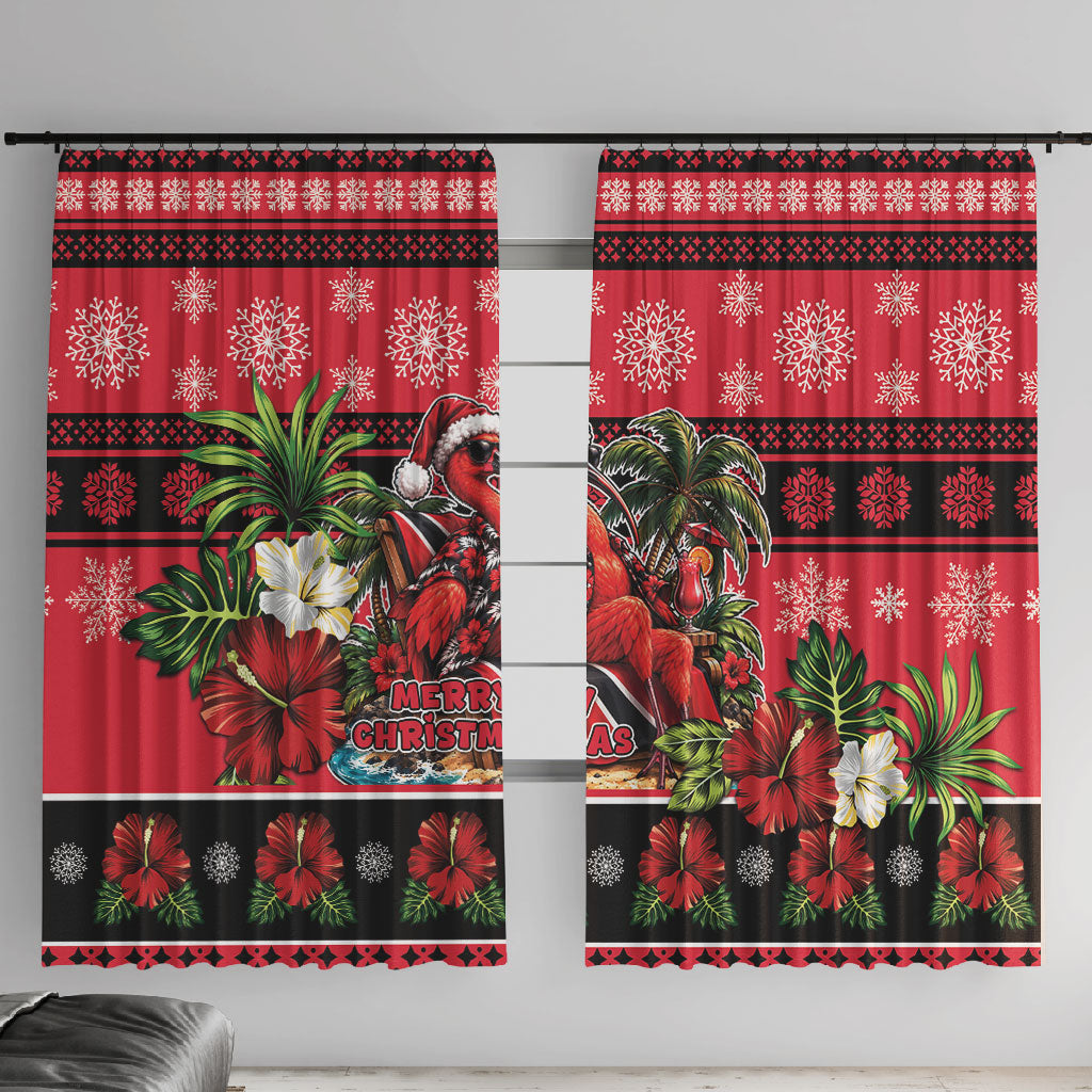 Afro-Trinidadian and Tobagonian Christmas Window Curtain This Scarlet Ibis Needs A Beach Retreat