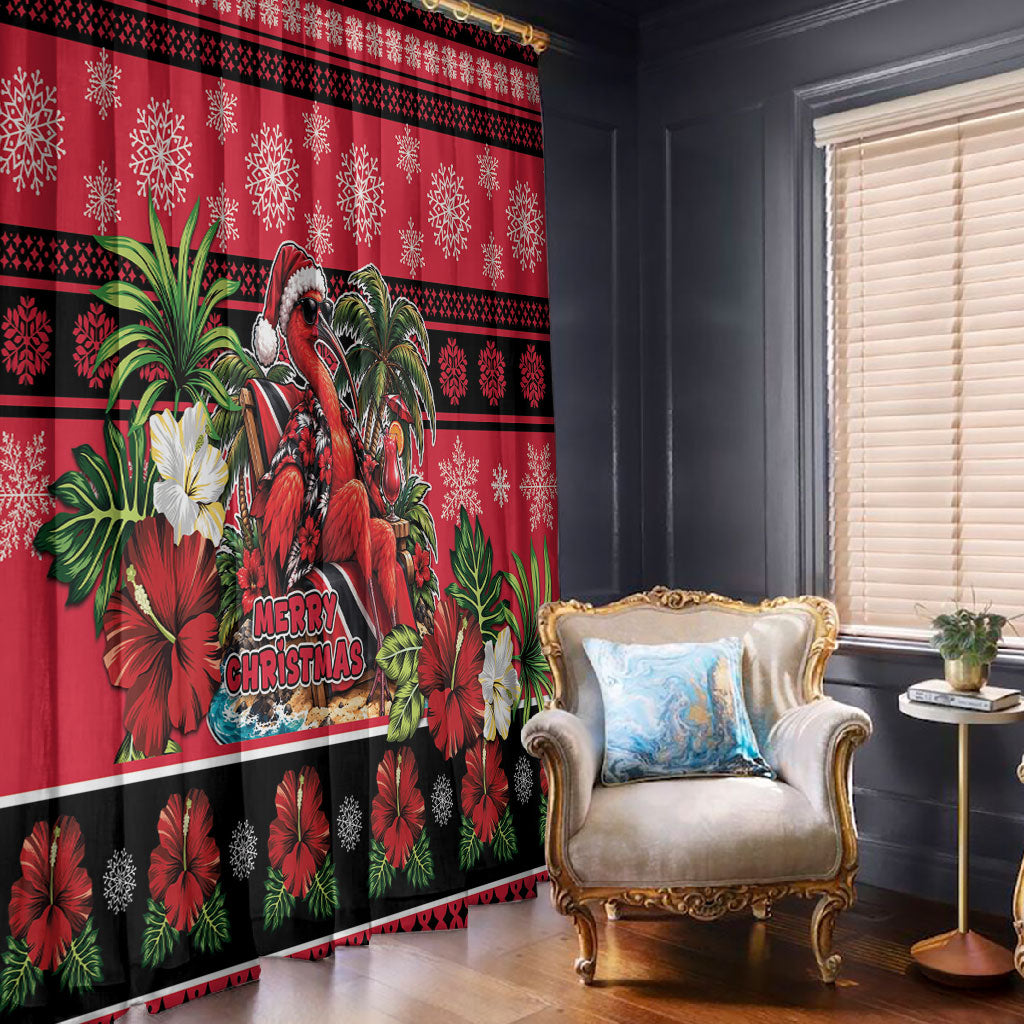 Afro-Trinidadian and Tobagonian Christmas Window Curtain This Scarlet Ibis Needs A Beach Retreat