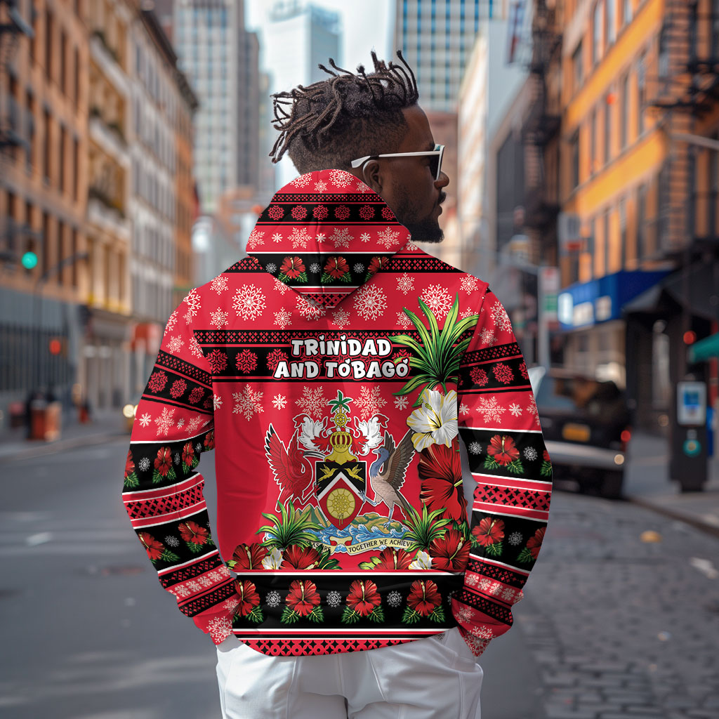 Afro-Trinidadian and Tobagonian Christmas Zip Hoodie This Scarlet Ibis Needs A Beach Retreat