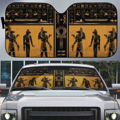 Egypt Auto Sun Shade Ancient Ankh Luxury - African Pride