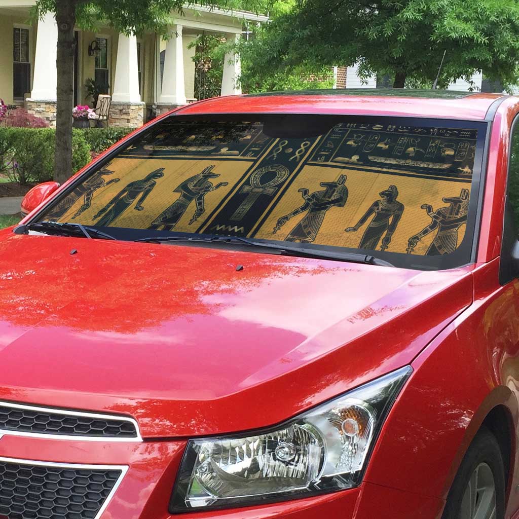 Egypt Auto Sun Shade Ancient Ankh Luxury - African Pride