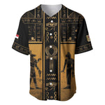 Personalized Egypt Baseball Jersey Ancient Ankh Luxury - African Pride