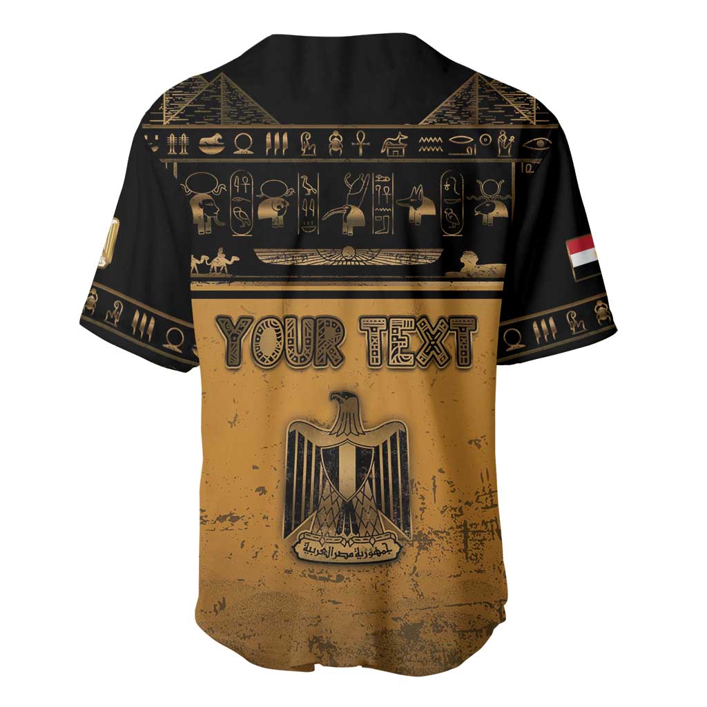 Personalized Egypt Baseball Jersey Ancient Ankh Luxury - African Pride