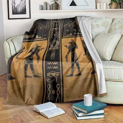 Egypt Blanket Ancient Ankh Luxury - African Pride
