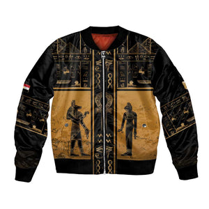 Personalized Egypt Bomber Jacket Ancient Ankh Luxury - African Pride