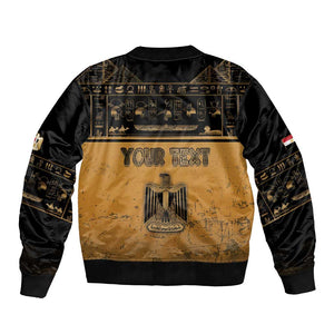 Personalized Egypt Bomber Jacket Ancient Ankh Luxury - African Pride