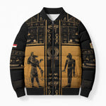 Personalized Egypt Bomber Puffer Jacket Ancient Ankh Luxury - African Pride