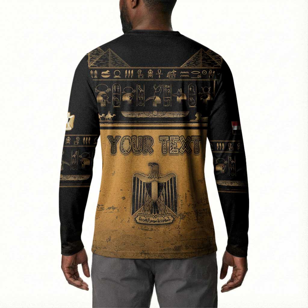 Personalized Egypt Button Sweatshirt Ancient Ankh Luxury