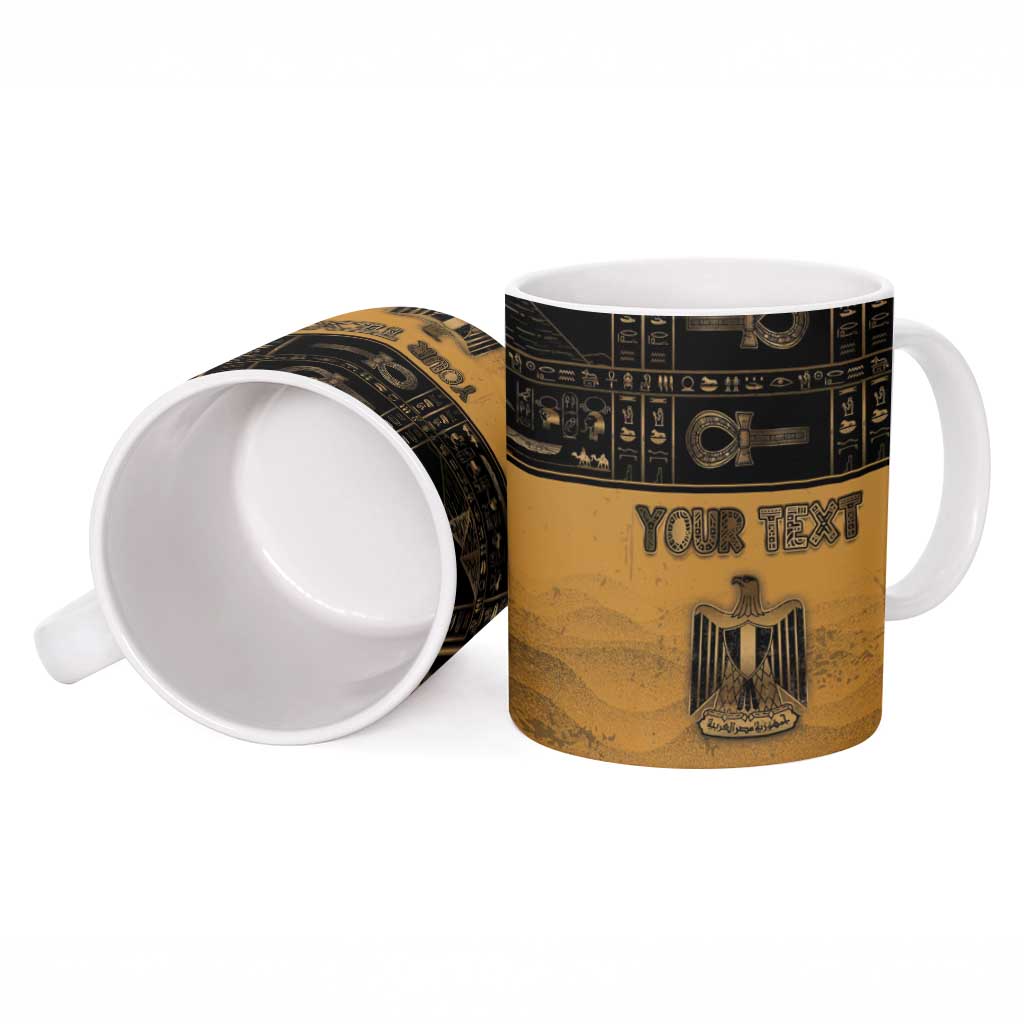 Personalized Egypt Ceramic Mug Ancient Ankh Luxury - African Pride