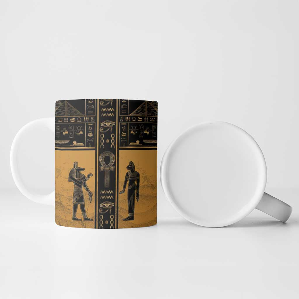 Personalized Egypt Ceramic Mug Ancient Ankh Luxury - African Pride