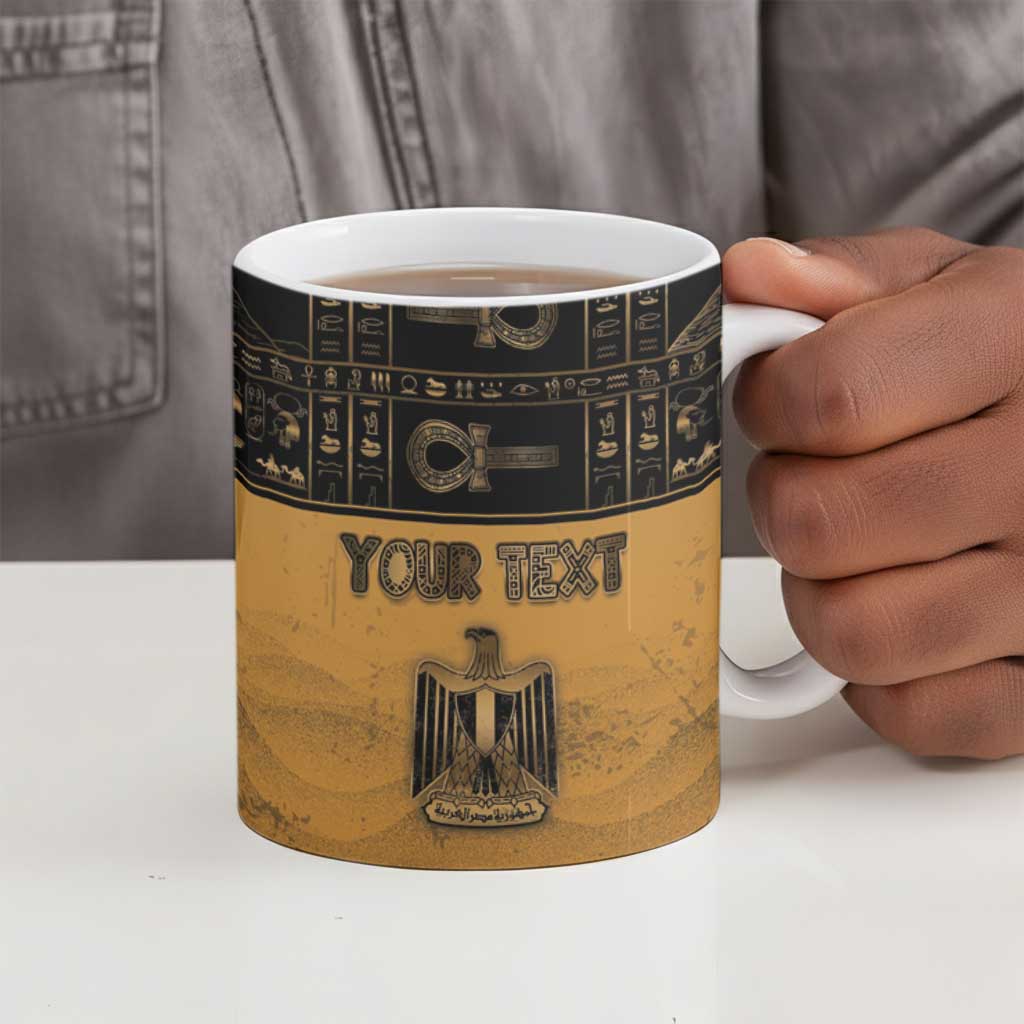 Personalized Egypt Ceramic Mug Ancient Ankh Luxury - African Pride
