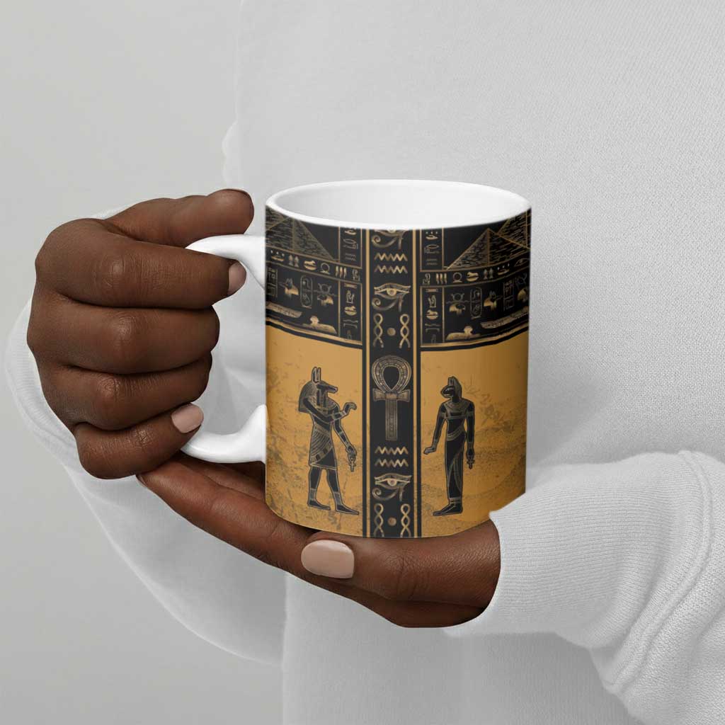 Personalized Egypt Ceramic Mug Ancient Ankh Luxury - African Pride
