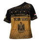 Personalized Egypt Cross Shoulder Shirt Ancient Ankh Luxury - African Pride