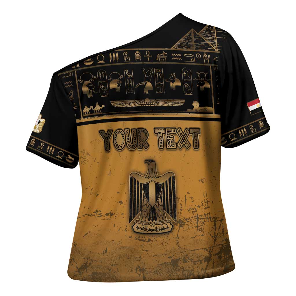 Personalized Egypt Cross Shoulder Shirt Ancient Ankh Luxury - African Pride