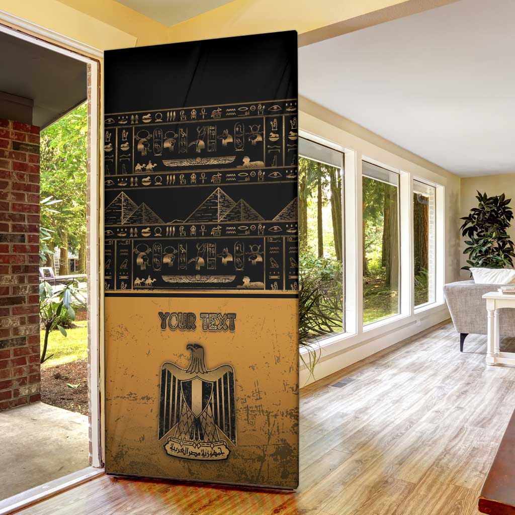 Personalized Egypt Door Cover Ancient Ankh Luxury - African Pride