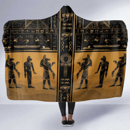 Egypt Hooded Blanket Ancient Ankh Luxury - African Pride