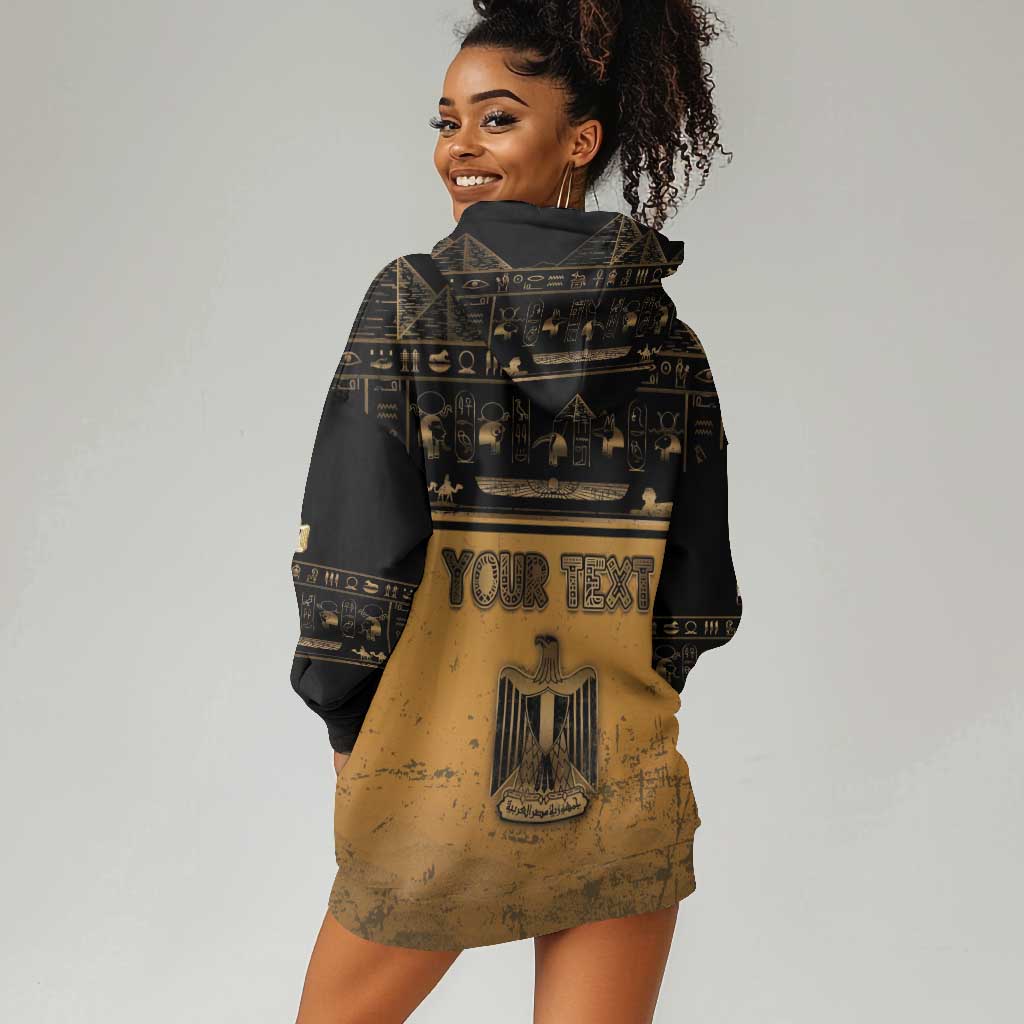 Personalized Egypt Hoodie Dress Ancient Ankh Luxury - African Pride