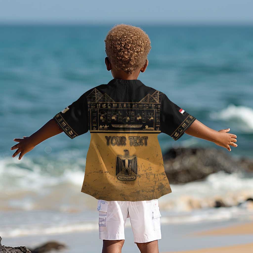 Personalized Egypt Kid Hawaiian Shirt Ancient Ankh Luxury - African Pride