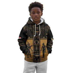Personalized Egypt Kid Hoodie Ancient Ankh Luxury - African Pride