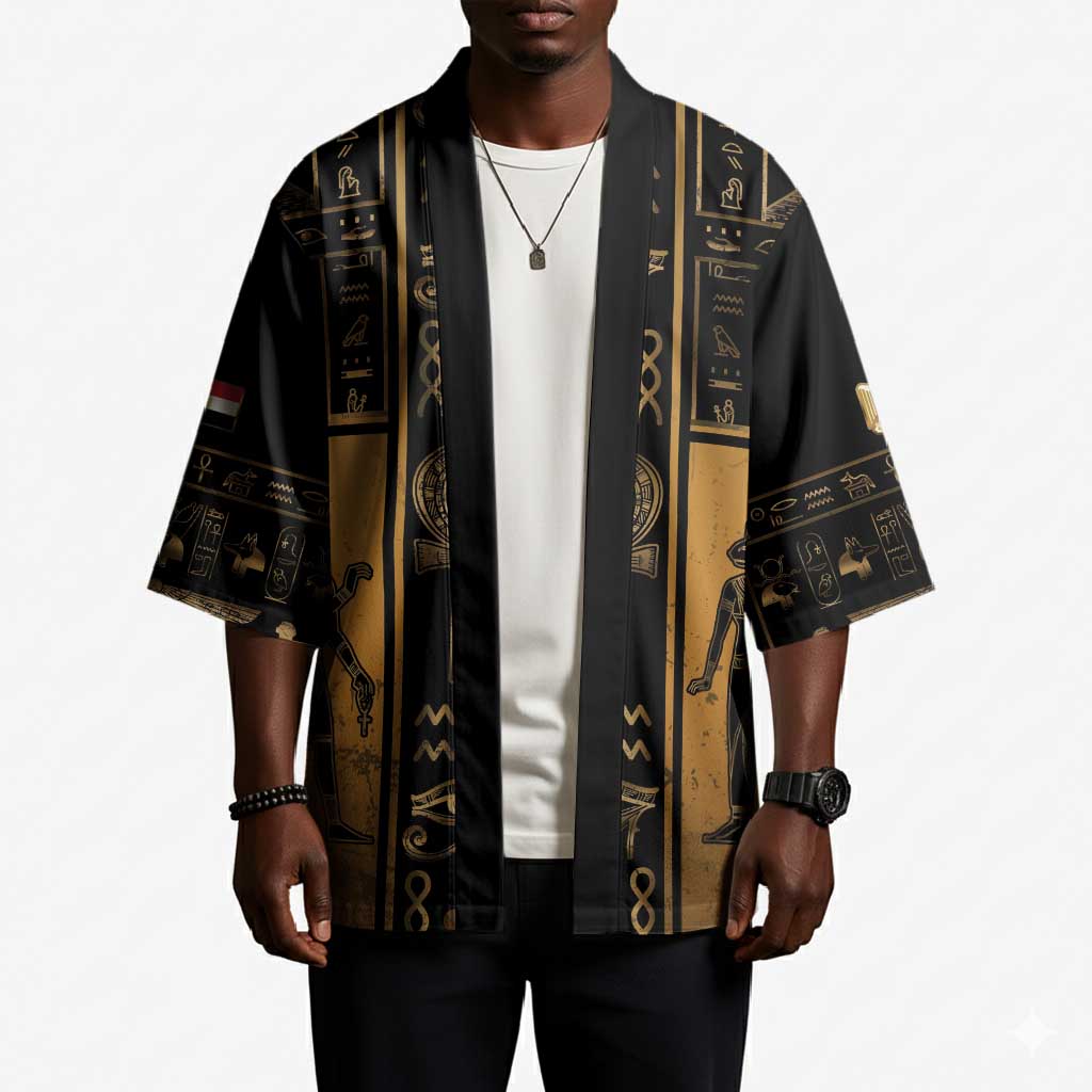 Personalized Egypt Kimono Ancient Ankh Luxury - African Pride