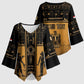 Personalized Egypt Kimono Sleeve Blouse Ancient Ankh Luxury - African Pride