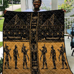Egypt Quilt Ancient Ankh Luxury - African Pride
