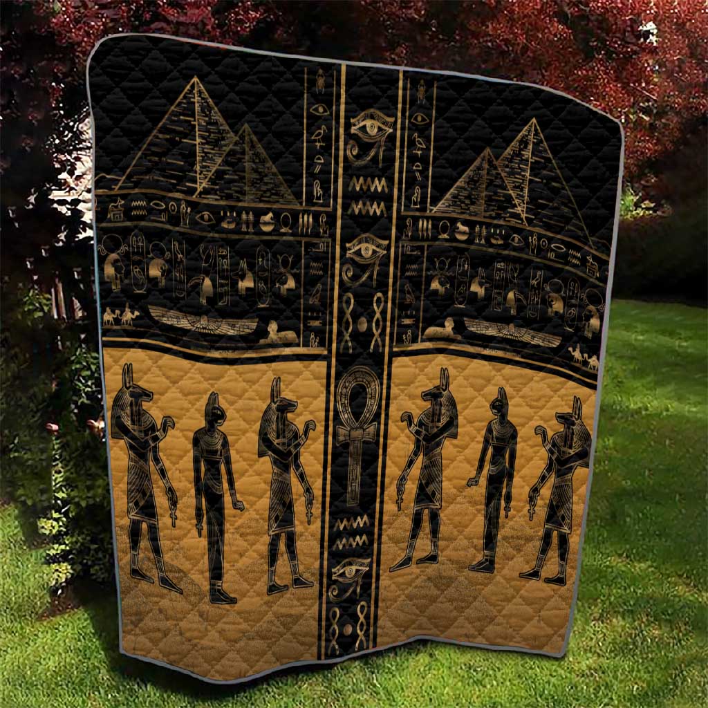 Egypt Quilt Ancient Ankh Luxury - African Pride