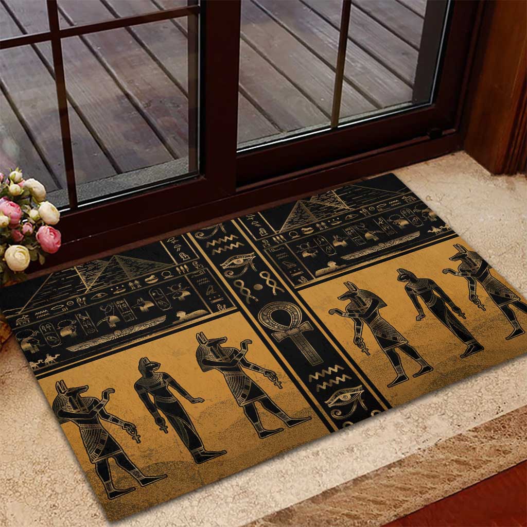 Egypt Rubber Doormat Ancient Ankh Luxury - African Pride