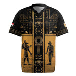 Personalized Egypt Rugby Jersey Ancient Ankh Luxury - African Pride