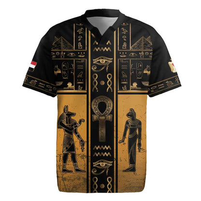 Personalized Egypt Rugby Jersey Ancient Ankh Luxury - African Pride