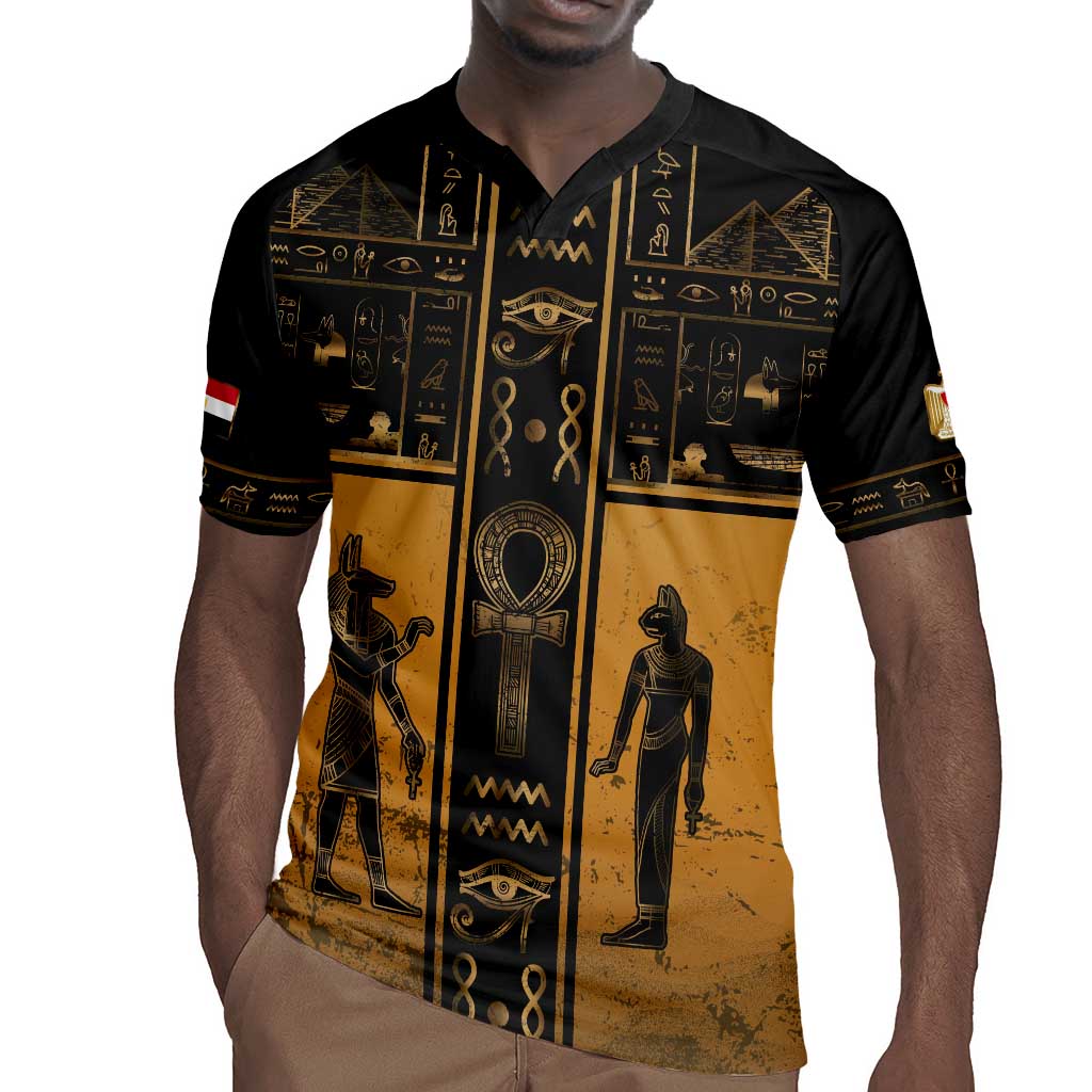 Personalized Egypt Rugby Jersey Ancient Ankh Luxury - African Pride