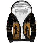 Personalized Egypt Sherpa Hoodie Ancient Ankh Luxury - African Pride