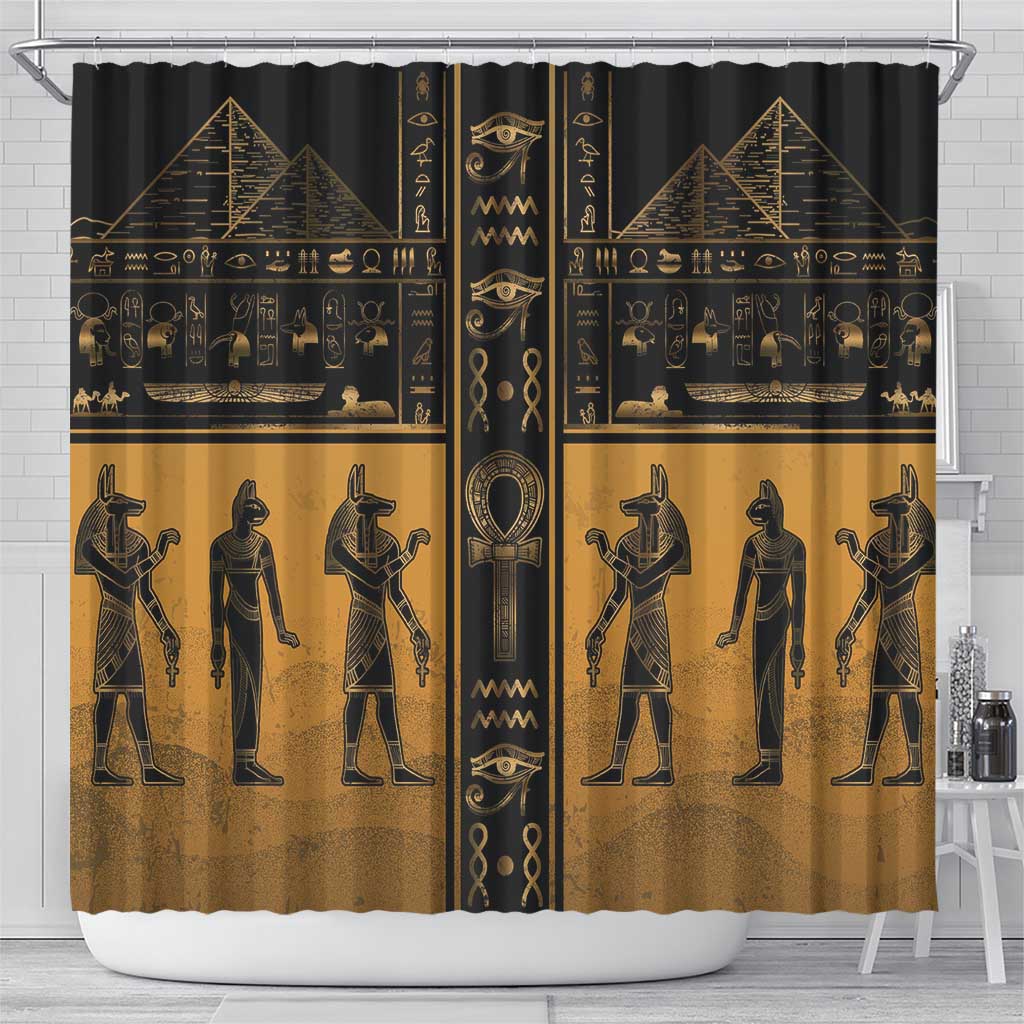 Egypt Shower Curtain Ancient Ankh Luxury - African Pride