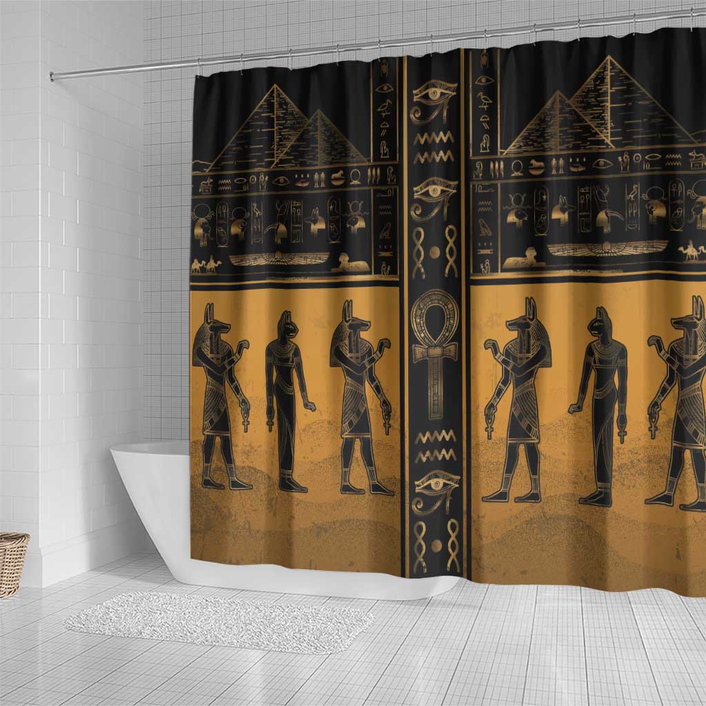Egypt Shower Curtain Ancient Ankh Luxury - African Pride