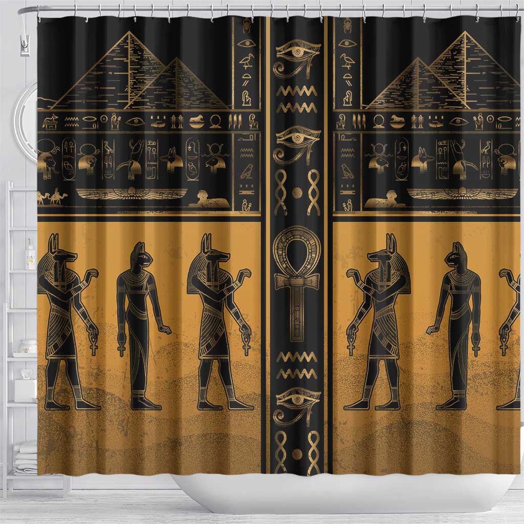 Egypt Shower Curtain Ancient Ankh Luxury - African Pride