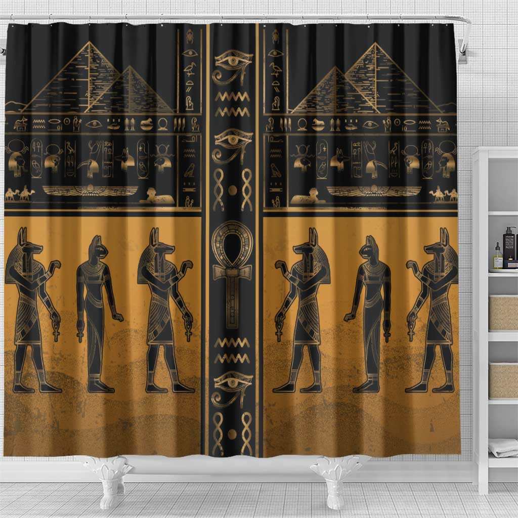 Egypt Shower Curtain Ancient Ankh Luxury - African Pride