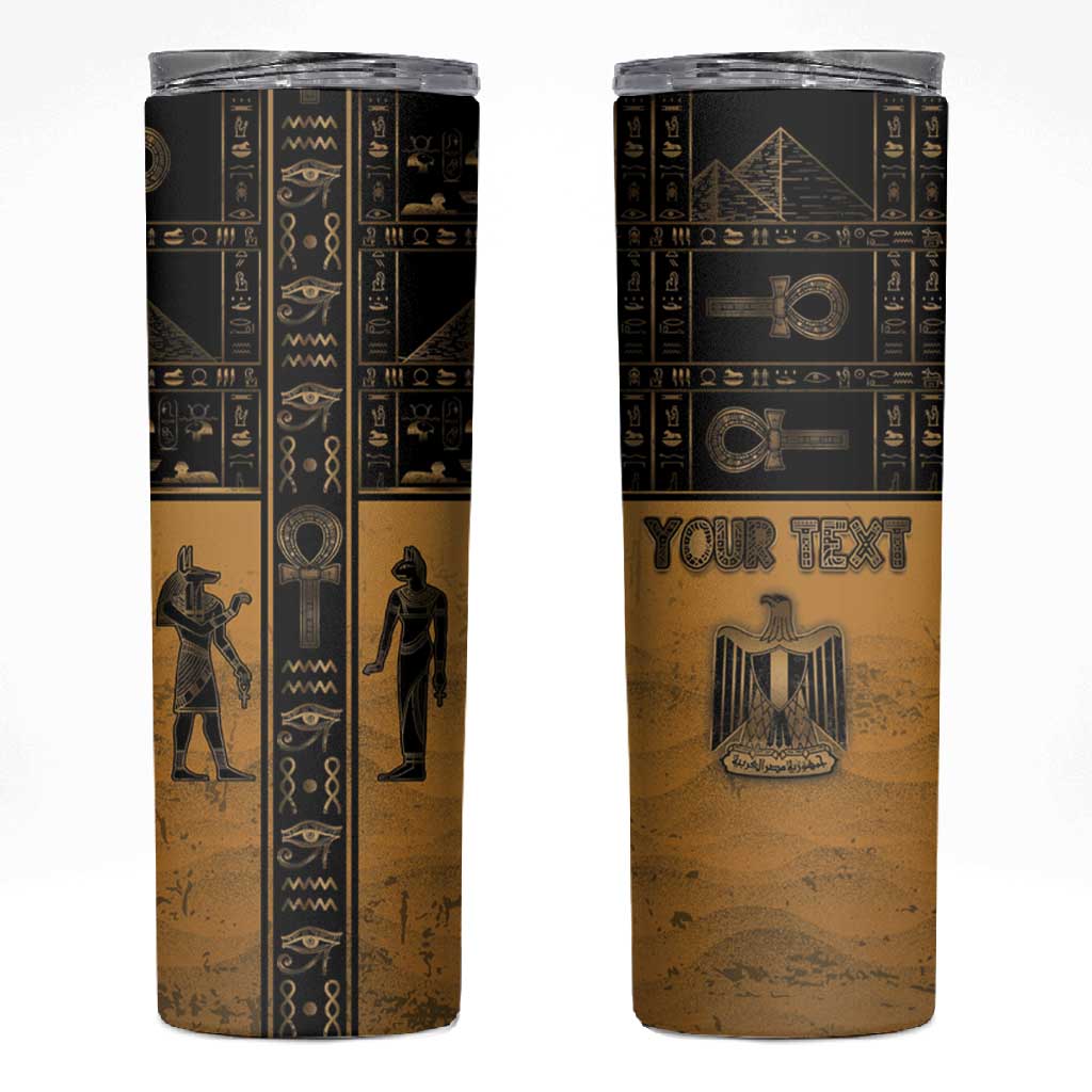 Personalized Egypt Skinny Tumbler Ancient Ankh Luxury - African Pride