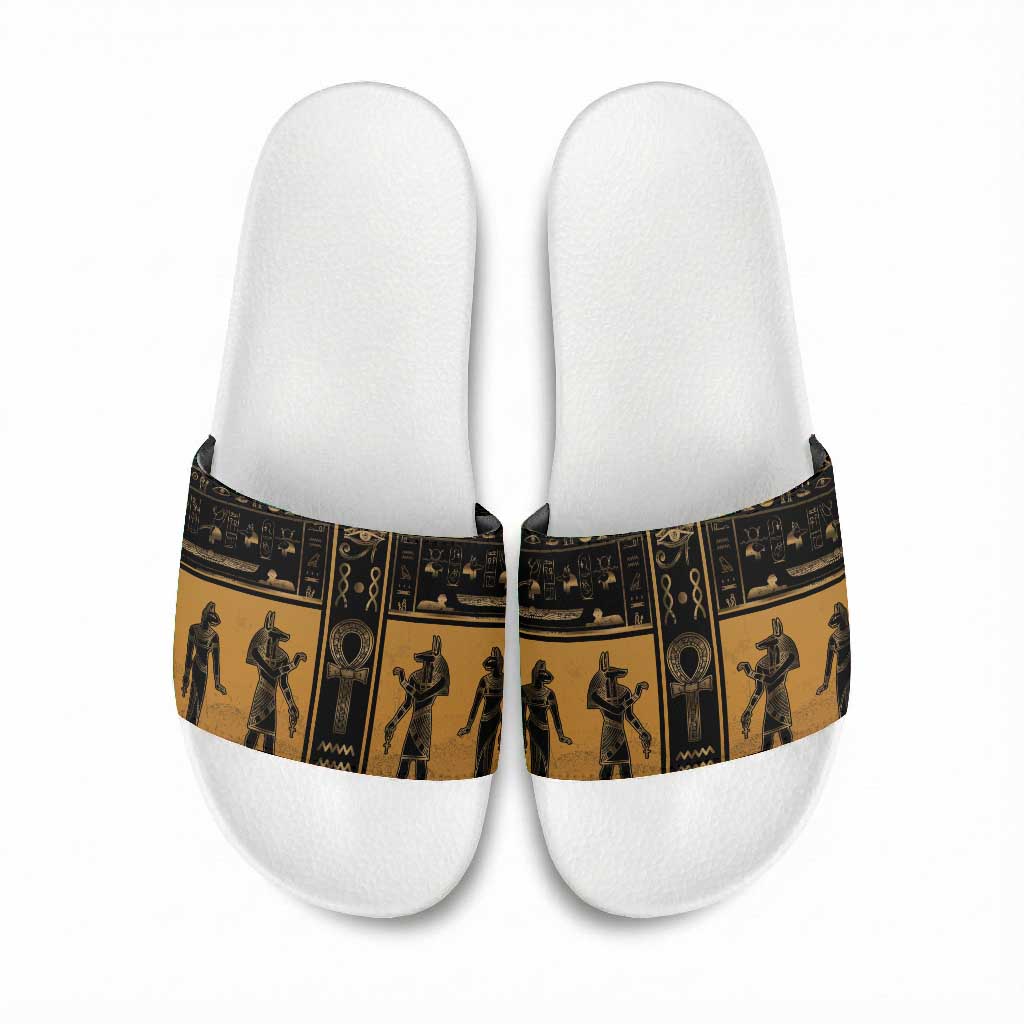 Egypt Slide Sandals Ancient Ankh Luxury - African Pride