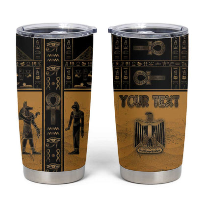 Personalized Egypt Tumbler Cup Ancient Ankh Luxury - African Pride