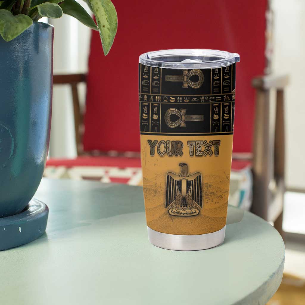 Personalized Egypt Tumbler Cup Ancient Ankh Luxury - African Pride