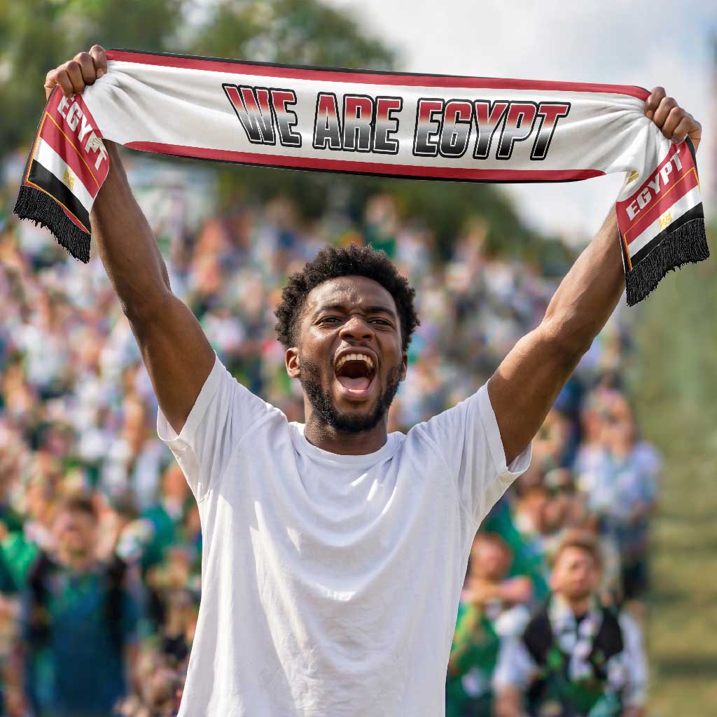 Egypt 2026 Football Personalized Soccer Scarf Go Pharaohs
