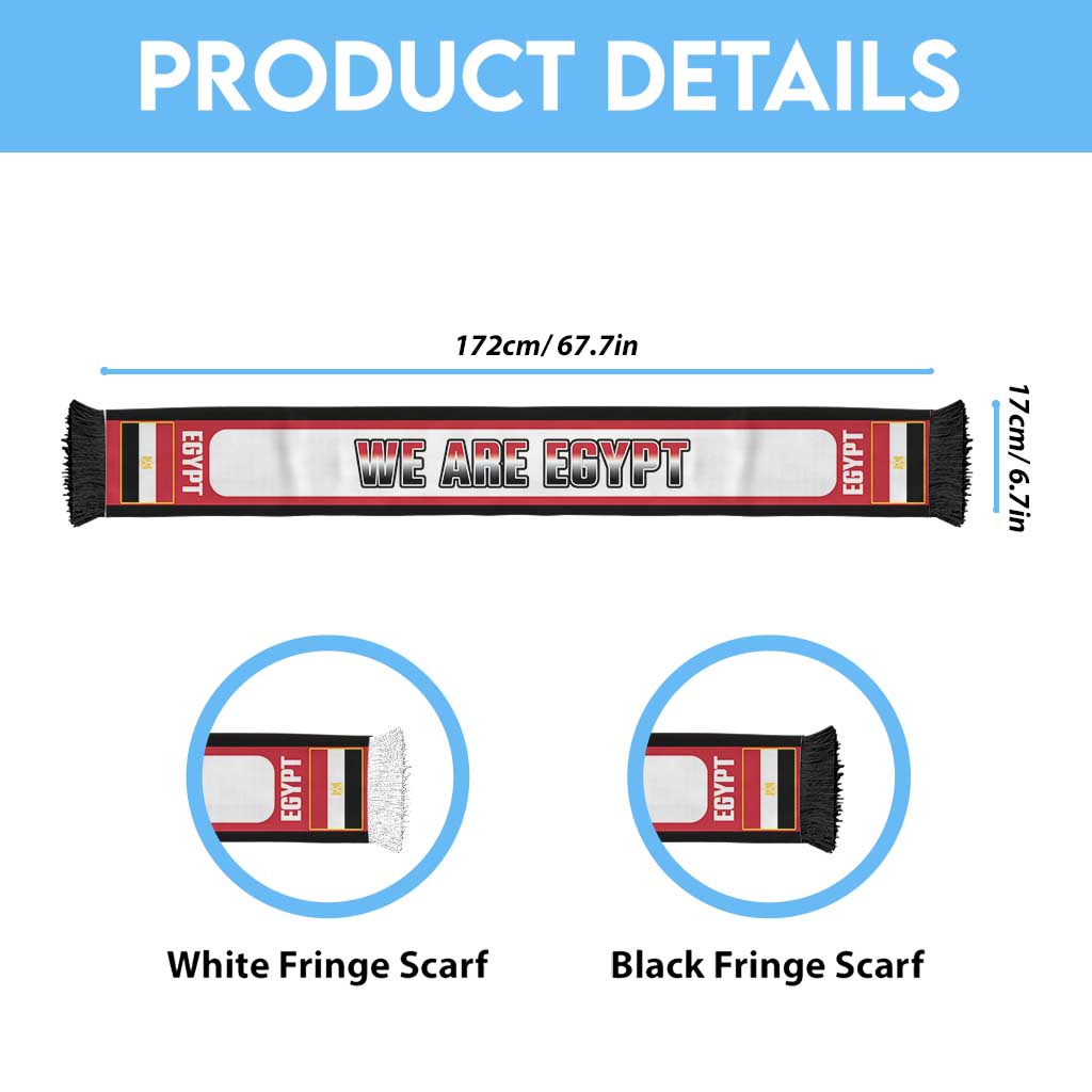Egypt 2026 Football Personalized Soccer Scarf Go Pharaohs
