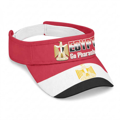 Egypt 2026 Football Sun Visor Cap Go Pharaohs
