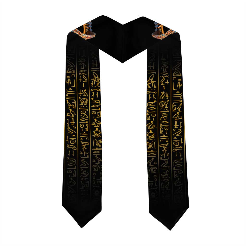 Egypt Eyes Of Horus Graduation Stole with Egyptian Hieroglyphs