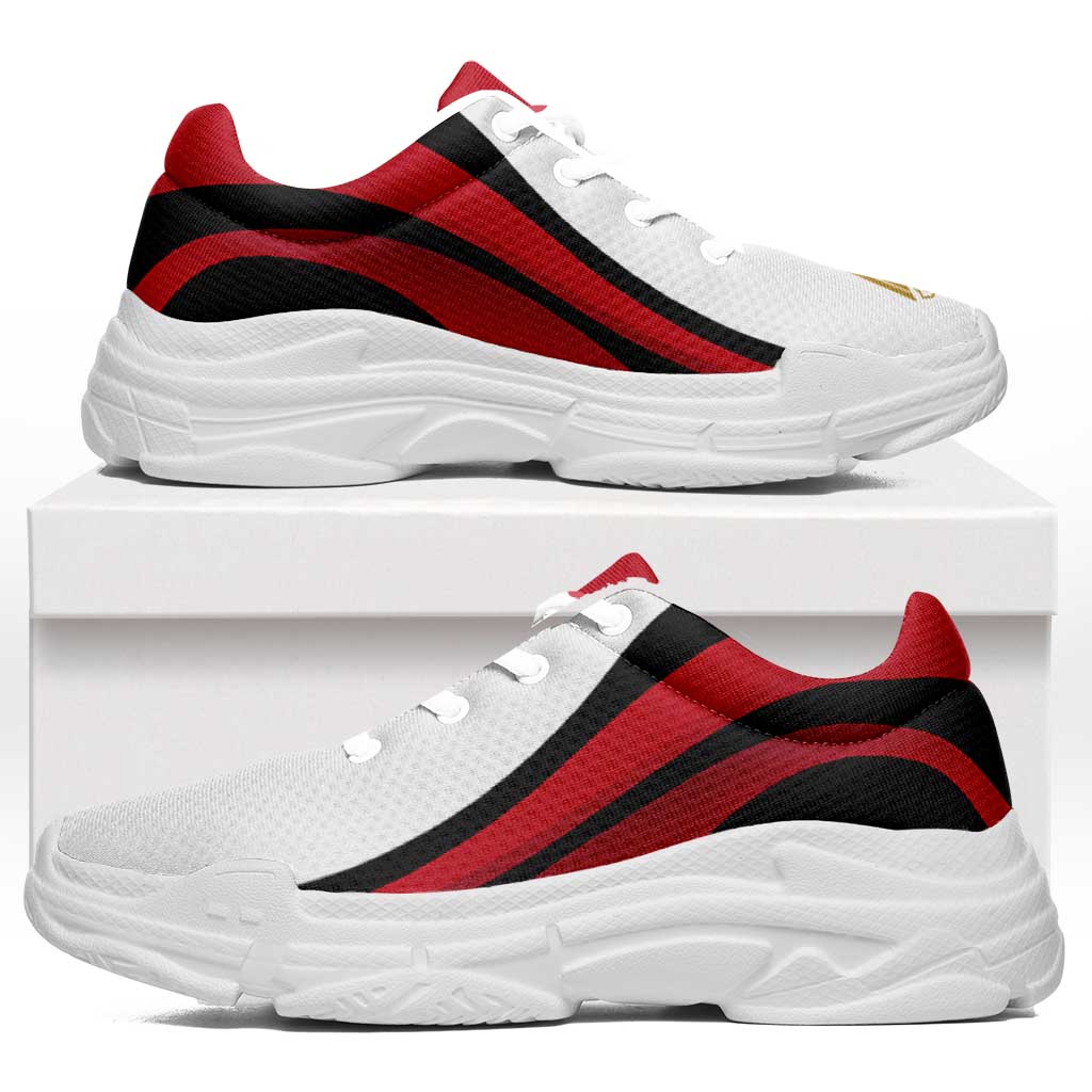 Egypt Football Chunky Sneakers Flag-Inspired Curve Style