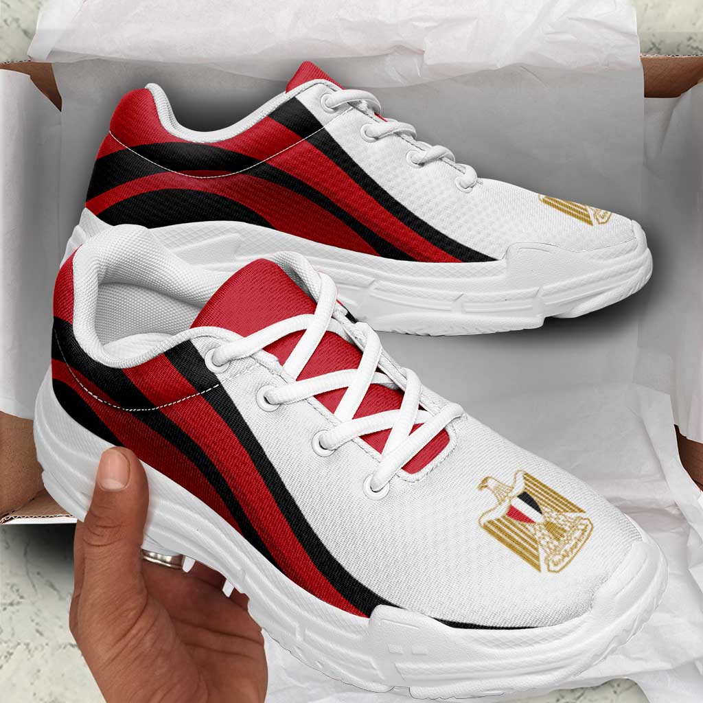 Egypt Football Chunky Sneakers Flag-Inspired Curve Style
