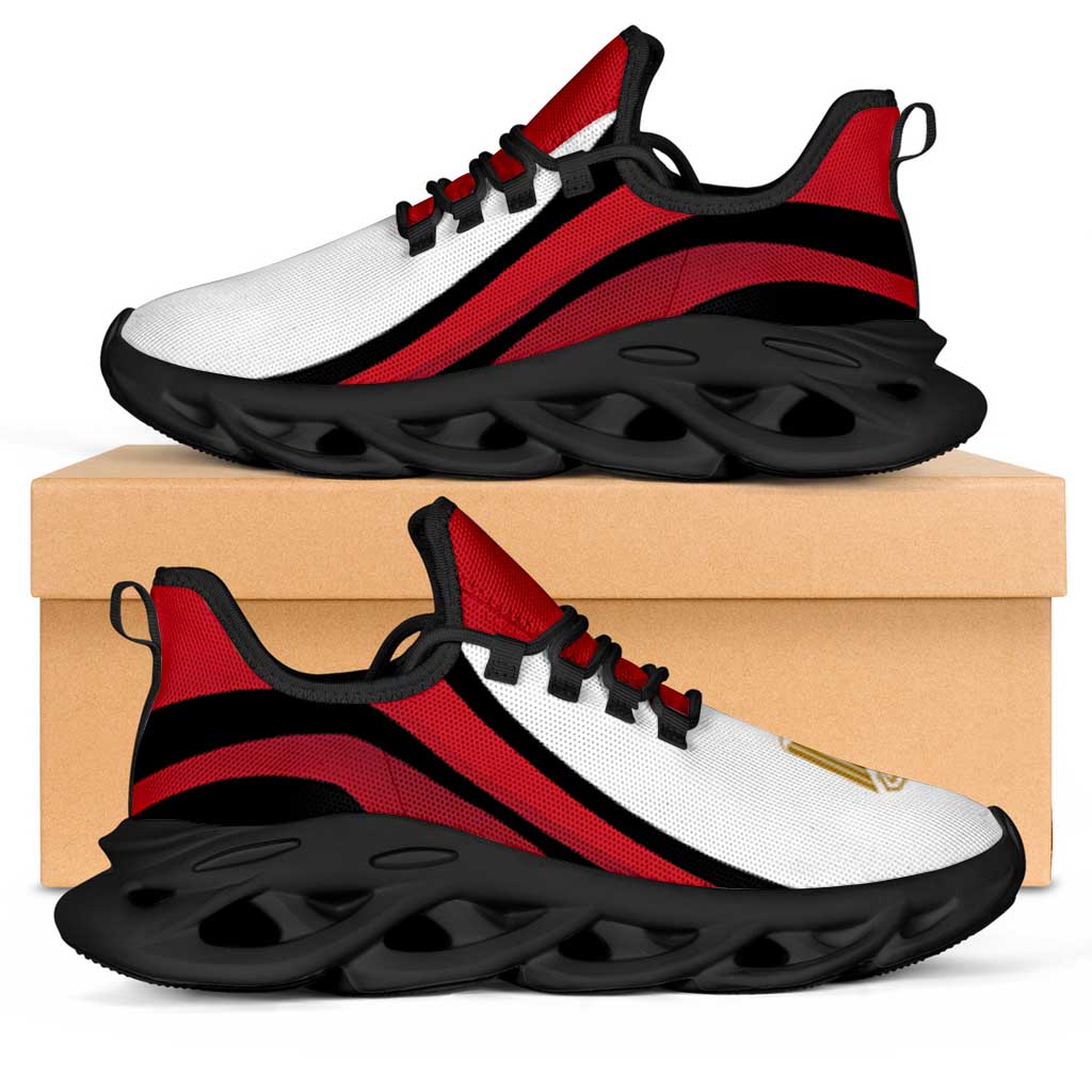 Egypt Football Clunky Sneakers Flag-Inspired Curve Style