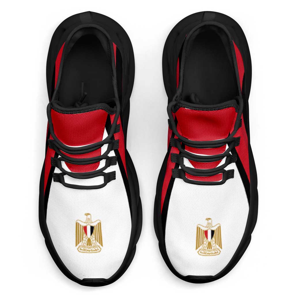 Egypt Football Clunky Sneakers Flag-Inspired Curve Style
